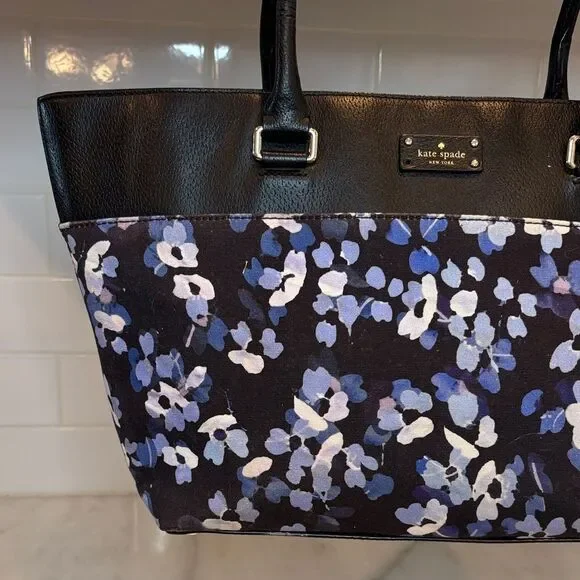 Kate Spade Bag Purse Handbag Floral Grove Street Margareta Tote Pocketbook - Picture 2 of 16